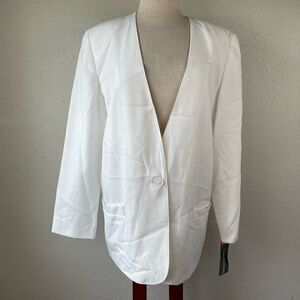 NWT Vintage Counterparts White Dress Jacket Size 10